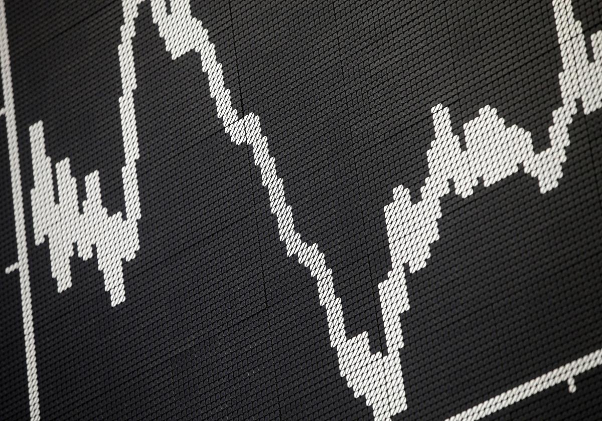 Anzeigetafel in der Frankfurter Börse